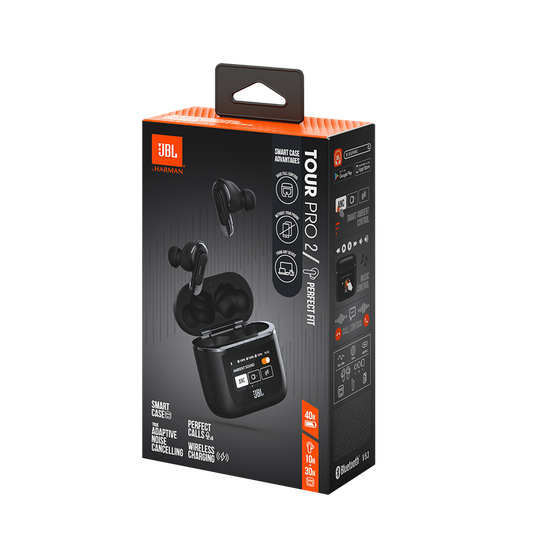 JBL Tour Pro 2 - Black - True wireless Noise Cancelling earbuds - Detailshot 10 image number null